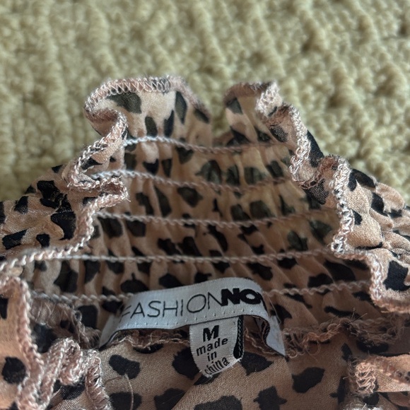 Leopard Print Ruffle Dress - Picture 4 of 4